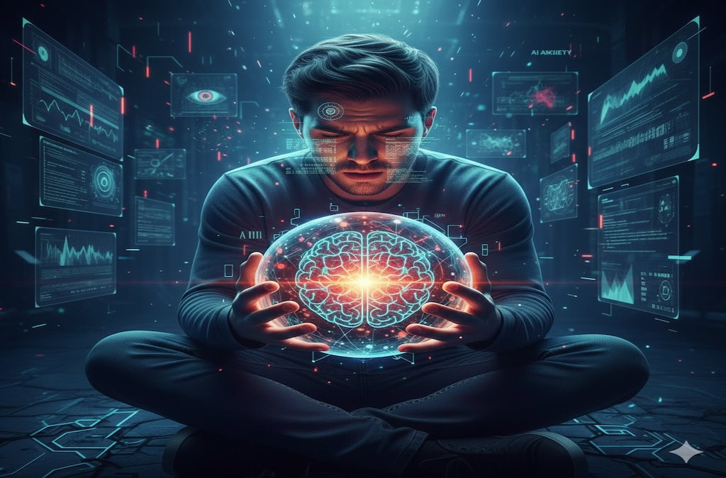 AI and Anxiety Concept