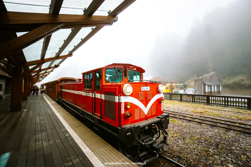 Rich results on Google's SERP when searching for 'วิธีเดินทางไปที่เที่ยวในไต้หวัน', 'รถไฟสายป่าอาลีซาน', 'สถานีเจ่าผิง', 'เที่ยวอาลีซาน', 'Alishan Forest Railway Zhaoping Station', 'Zhaoping Station', and 'Alishan Forest Railway’