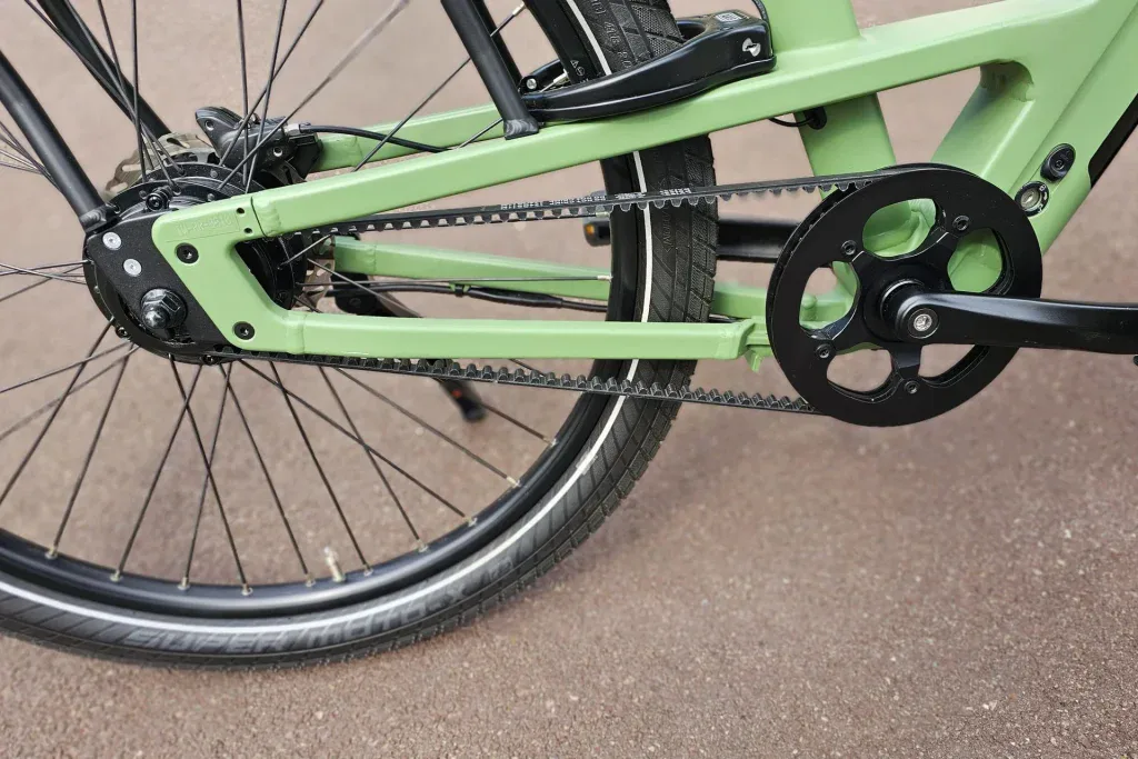Design velo electrique final iweech promenade transmission courroie