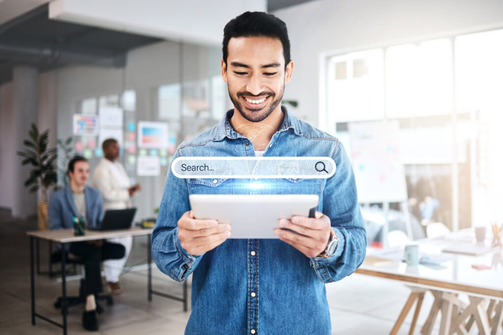 businessman-tablet-search-engine-hologram-information-3d-seo-graphic-iot-research-smile-happy-creative-asian-person-digital-technology-internet-browsing-overlay-office