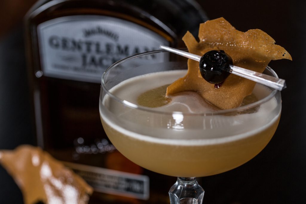 cocktail photograph with gentleman jack whiskey