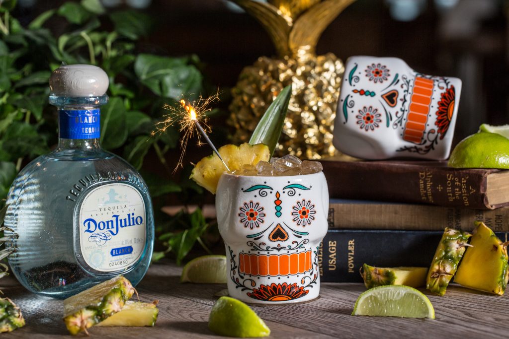cocktail with Don julio tequila and sparklers