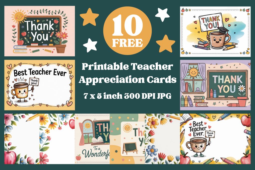 Free Printable Teacher Appreciation Cards