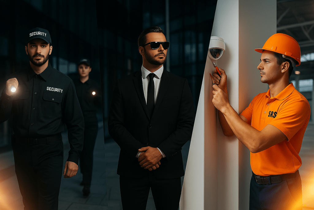 SRS Services - Security guards, CCTV installation, and electrical services in Sydney