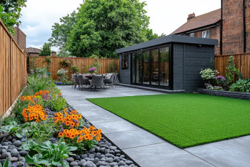 office with the garden view