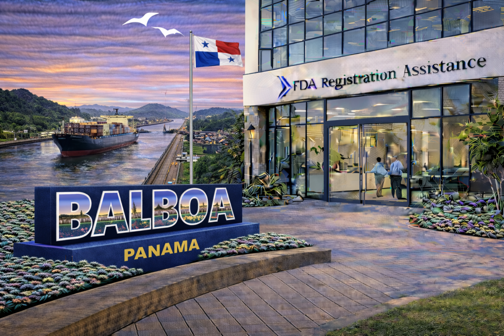 FDA registration and consulting for Balboa, Panama food, supplement, cosmetic, pharmaceutical and medical device exporters