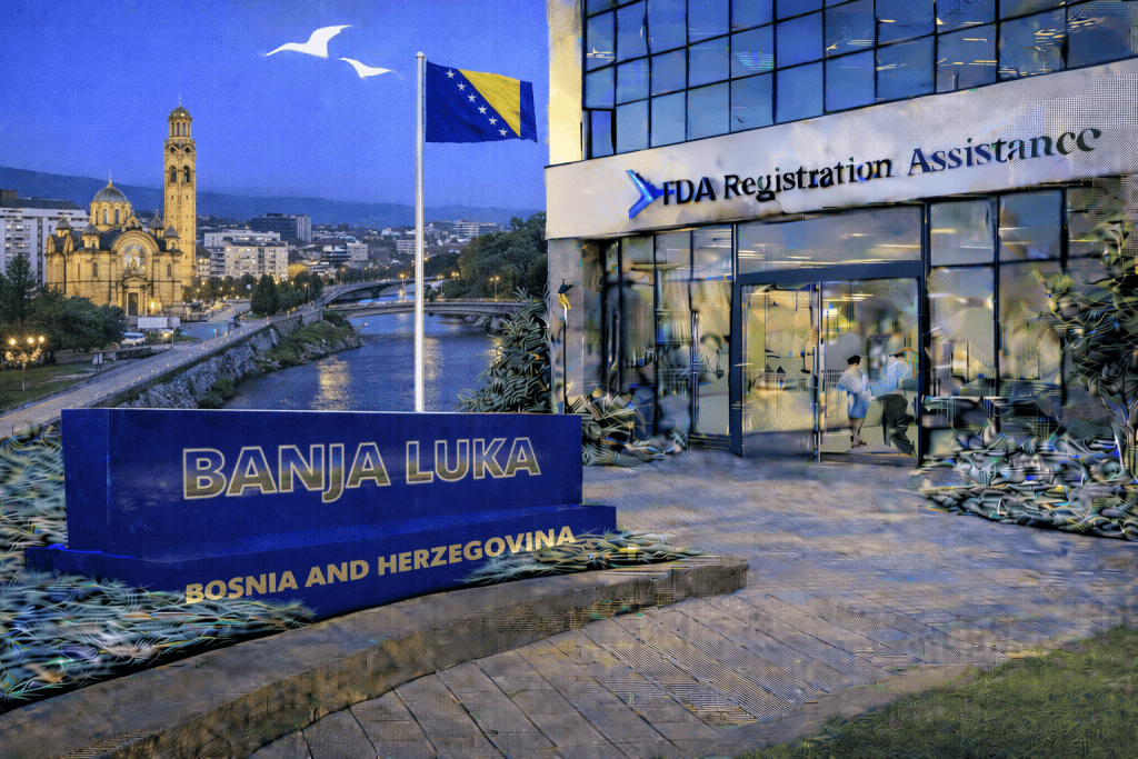 FDA registration and consulting for Banja Luka, Bosnia and Herzegovina food, supplement, cosmetic, pharmaceutical and medical device exporters