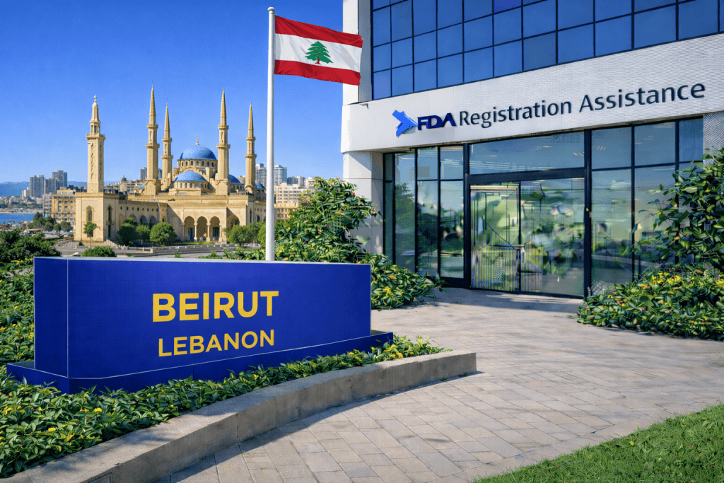 FDA registration and consulting for Beirut, Lebanon food, supplement, cosmetic, pharmaceutical and medical device exporters