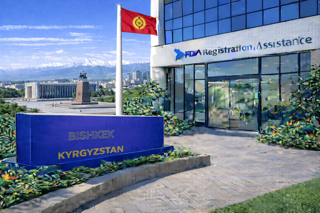 FDA registration and consulting for Bishkek, Kyrgyzstan food, supplement, cosmetic, pharmaceutical and medical device exporters