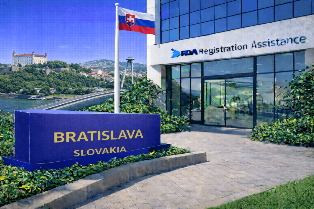 FDA registration and consulting for Bratislava, Slovakia food, supplement, cosmetic, pharmaceutical and medical device exporters
