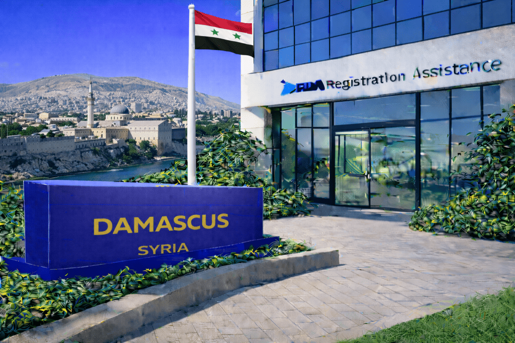 FDA registration and consulting for Damascus, Syria food, supplement, cosmetic, pharmaceutical and medical device exporters