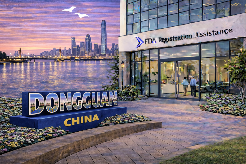 FDA registration and consulting for Dongguan, China food, supplement, cosmetic, pharmaceutical and medical device exporters