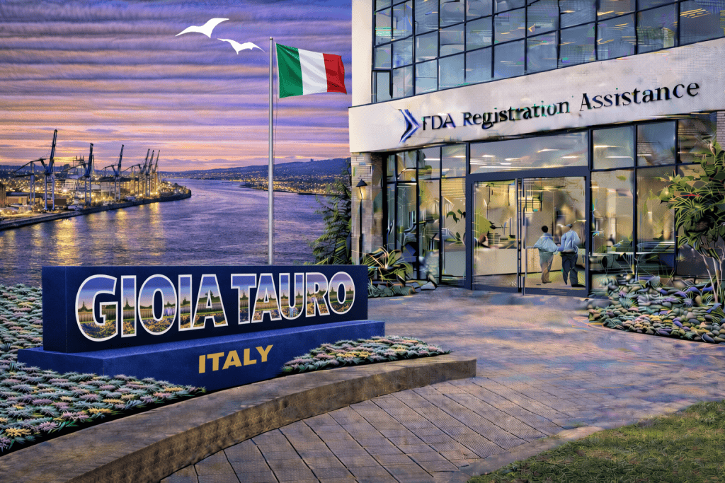 FDA registration and consulting for Gioia Tauro, Italy food, supplement, cosmetic, pharmaceutical and medical device exporters