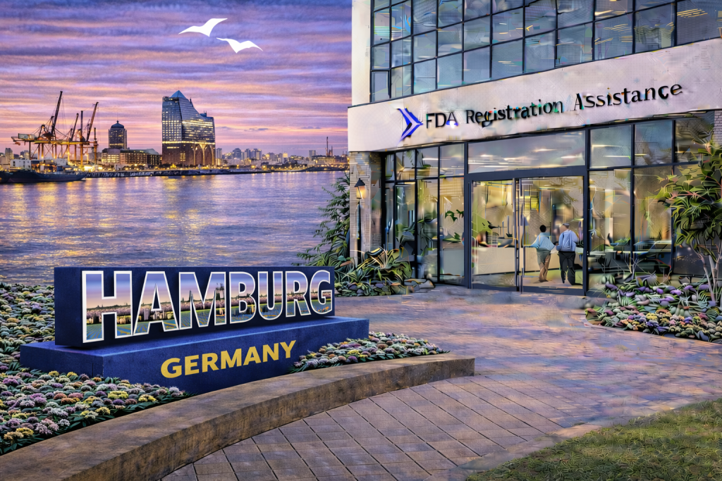 FDA registration and consulting for Hamburg, Germany food, supplement, cosmetic, pharmaceutical and medical device exporters