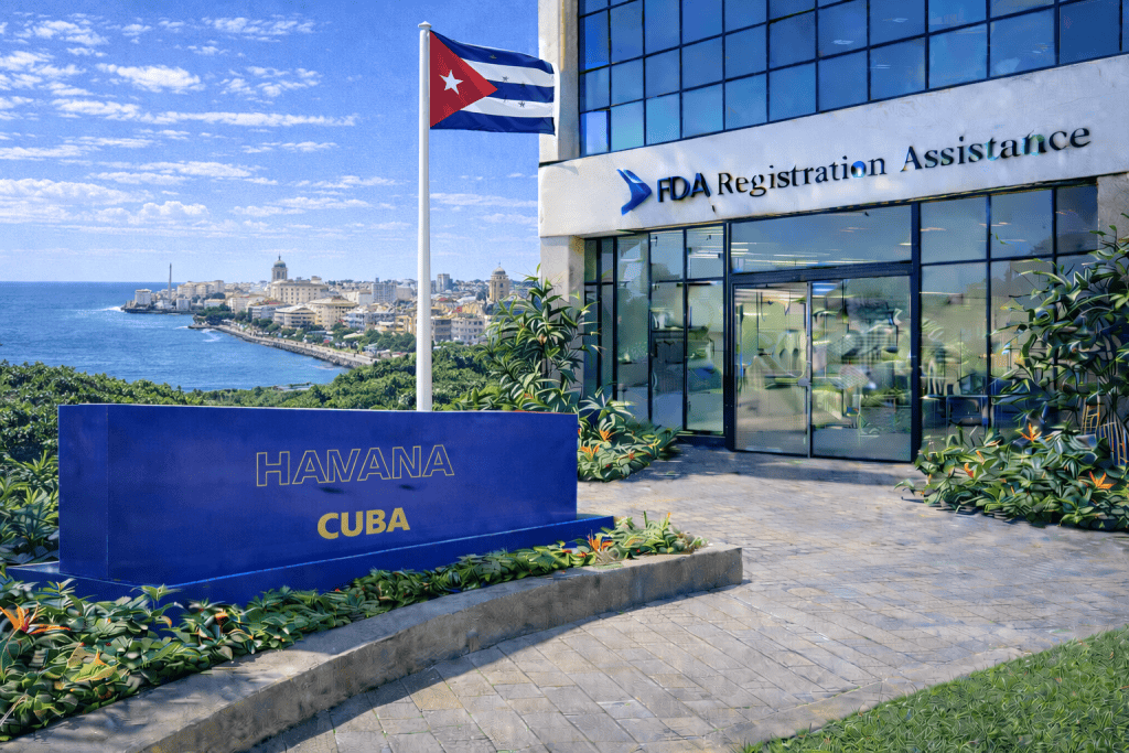FDA registration and consulting for Havana, Cuba food, supplement, cosmetic, pharmaceutical and medical device exporters