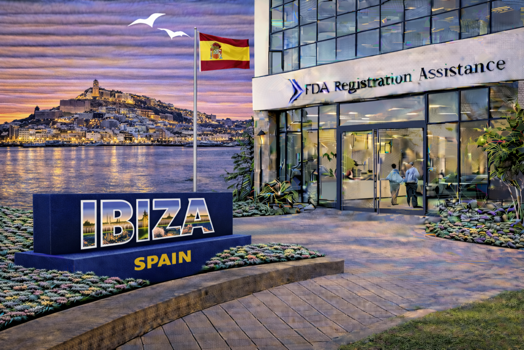 FDA registration and consulting for Ibiza, Spain food, supplement, cosmetic, pharmaceutical and medical device exporters