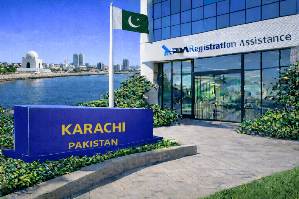 FDA registration and consulting for Karachi, Pakistan food, supplement, cosmetic, pharmaceutical and medical device exporters