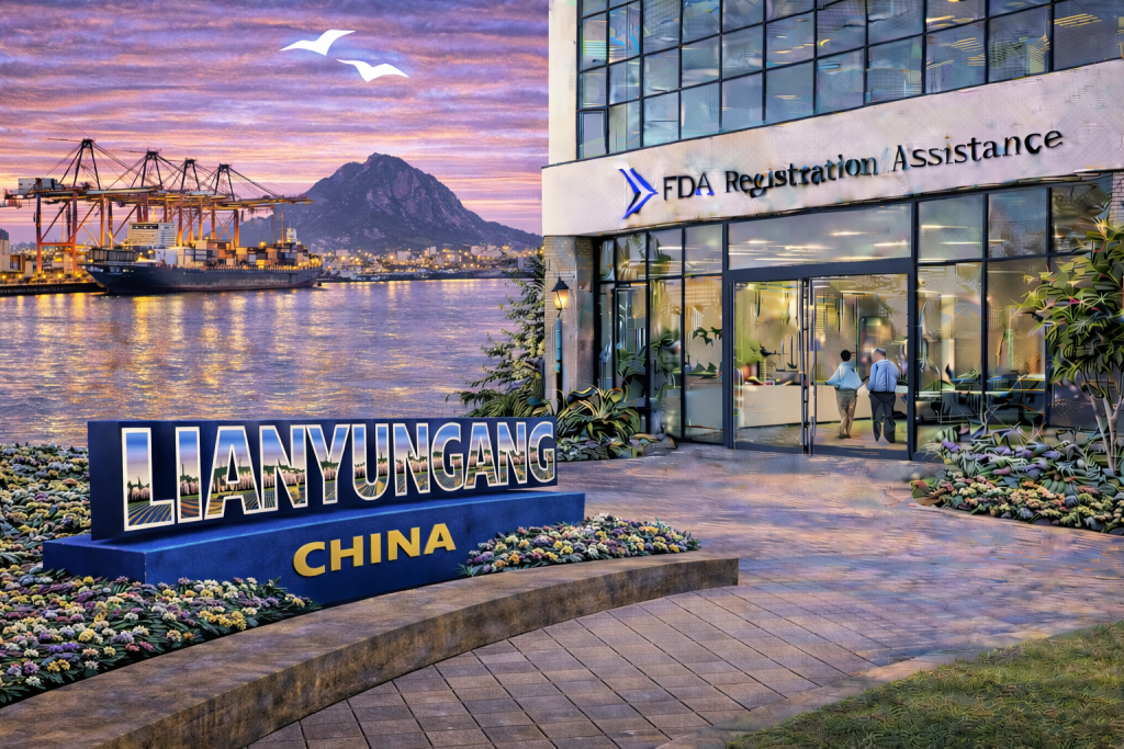FDA registration and consulting for Lianyungang, China food, supplement, cosmetic, pharmaceutical and medical device exporters