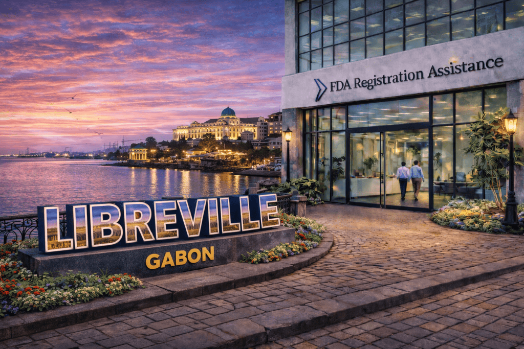 FDA registration and consulting for Libreville, Gabon food, supplement, cosmetic, pharmaceutical and medical device exporters