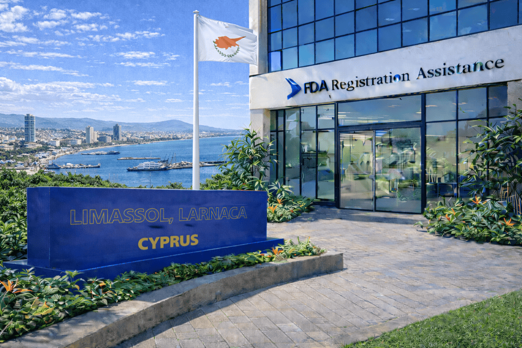FDA registration and consulting for Limassol and Larnaca, Cyprus food, supplement, cosmetic, pharmaceutical and medical device exporters