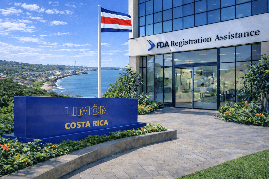 FDA registration and consulting for Limón, Costa Rica food, supplement, cosmetic, pharmaceutical and medical device exporters