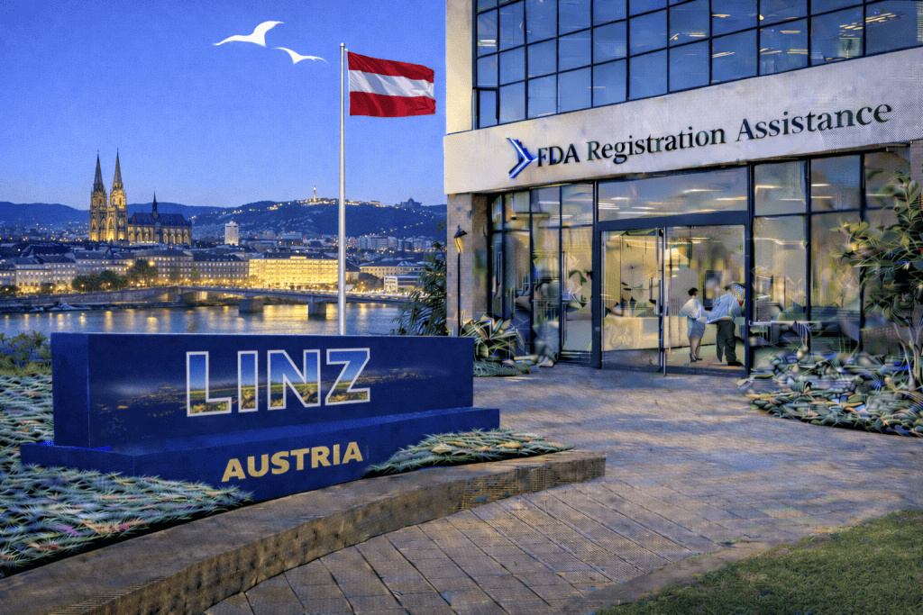 FDA registration and consulting for Linz, Austria food, supplement, cosmetic, pharmaceutical and medical device exporters