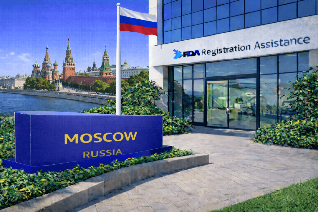 FDA registration and consulting for Moscow, Russia food, supplement, cosmetic, pharmaceutical and medical device exporters