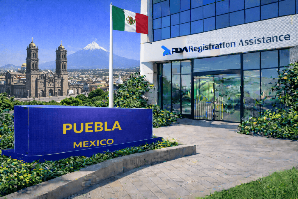 FDA registration and consulting for Puebla, Mexico food, supplement, cosmetic, pharmaceutical and medical device exporters