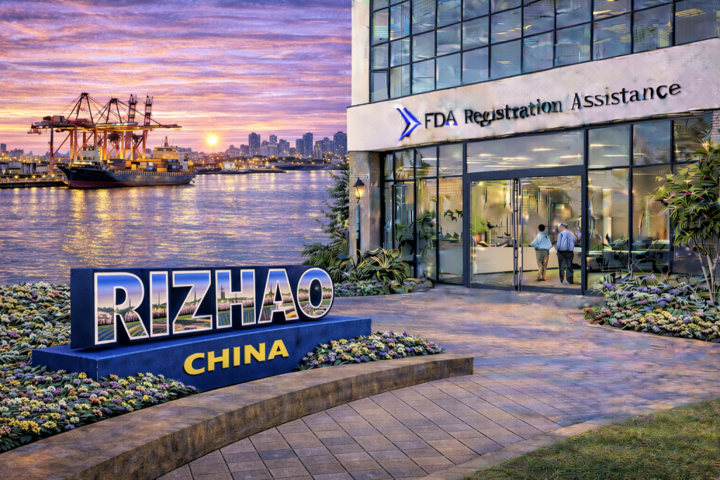 FDA registration and consulting for Rizhao, China food, supplement, cosmetic, pharmaceutical and medical device exporters