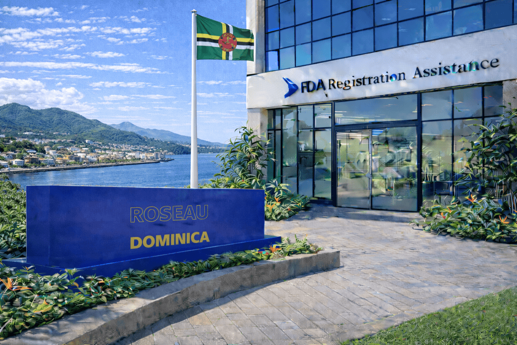 FDA registration and consulting for Roseau, Dominica food, supplement, cosmetic, pharmaceutical and medical device exporters