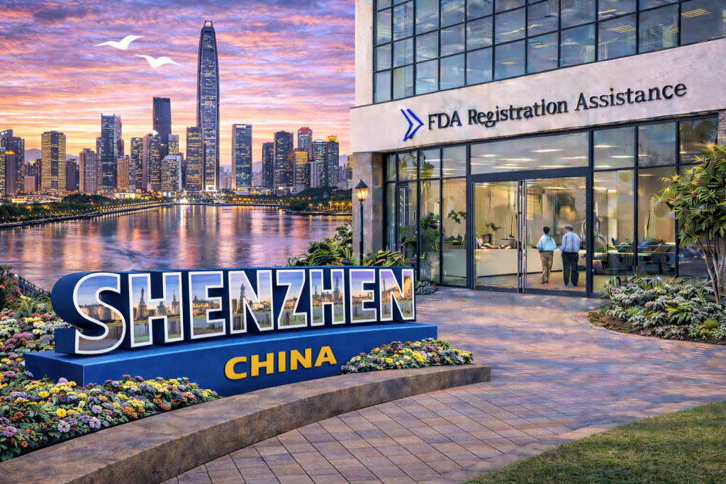 FDA registration and consulting for Shenzhen, China food, supplement, cosmetic, pharmaceutical and medical device exporters
