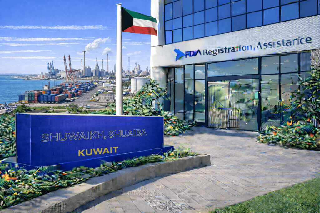 FDA registration and consulting for Shuwaikh, Shuaiba, Kuwait food, supplement, cosmetic, pharmaceutical and medical device exporters