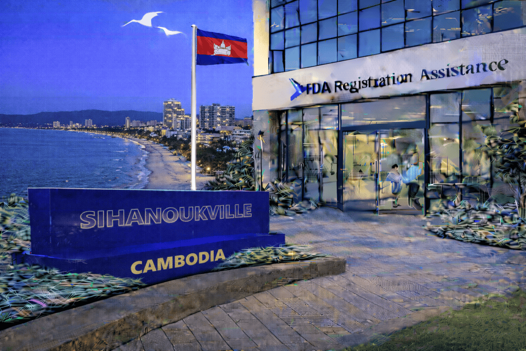 FDA registration and consulting for Sihanoukville, Cambodia food, supplement, cosmetic, pharmaceutical and medical device exporters