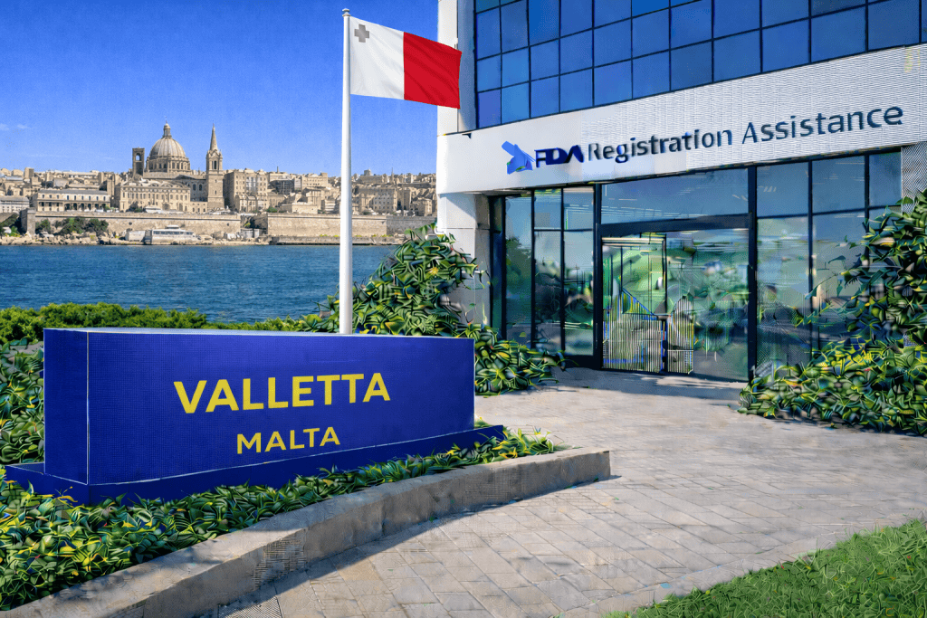 FDA registration and consulting for Valletta, Malta food, supplement, cosmetic, pharmaceutical and medical device exporters