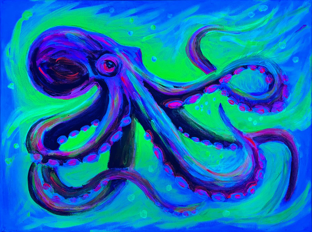 neon pulpo