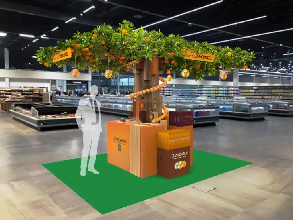 dispositif Glenmorangie en magasin