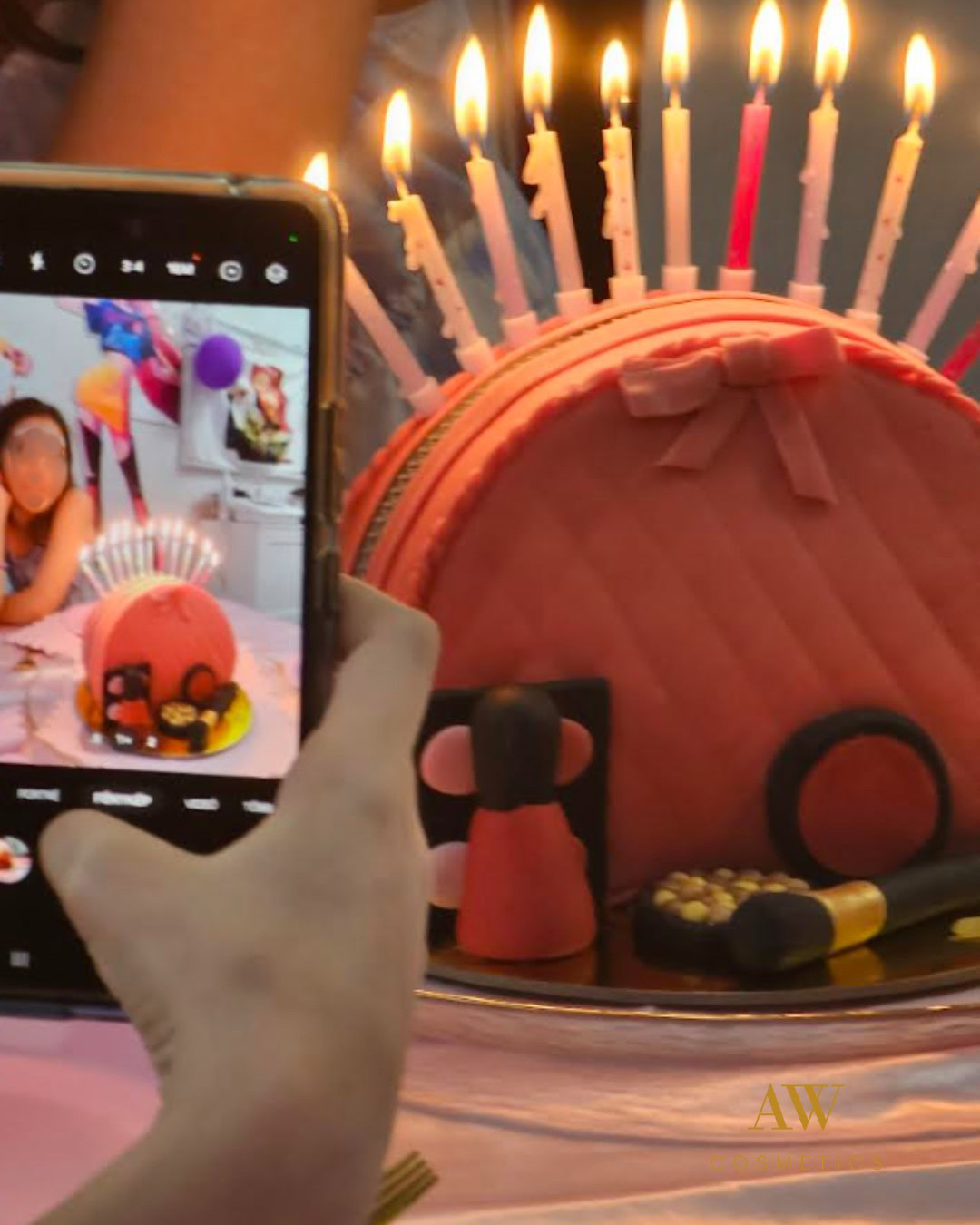 Sminktáska torta