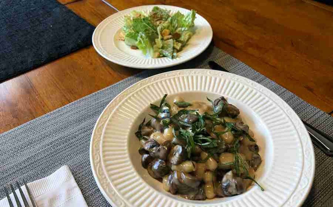 Creamy Gnocchi with Mushrooms