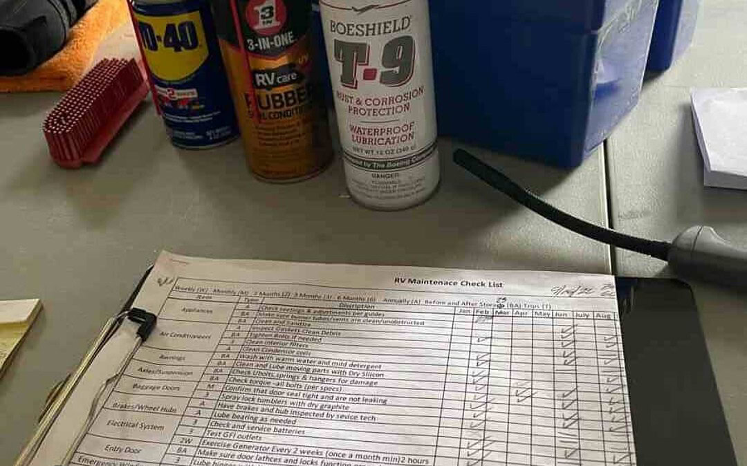 RV Maintenance Schedule