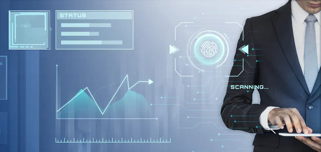 Illustration of Managed Detection and Response (MDR), showcasing proactive threat monitoring, detection, and rapid response to enhance security for B2B businesses.