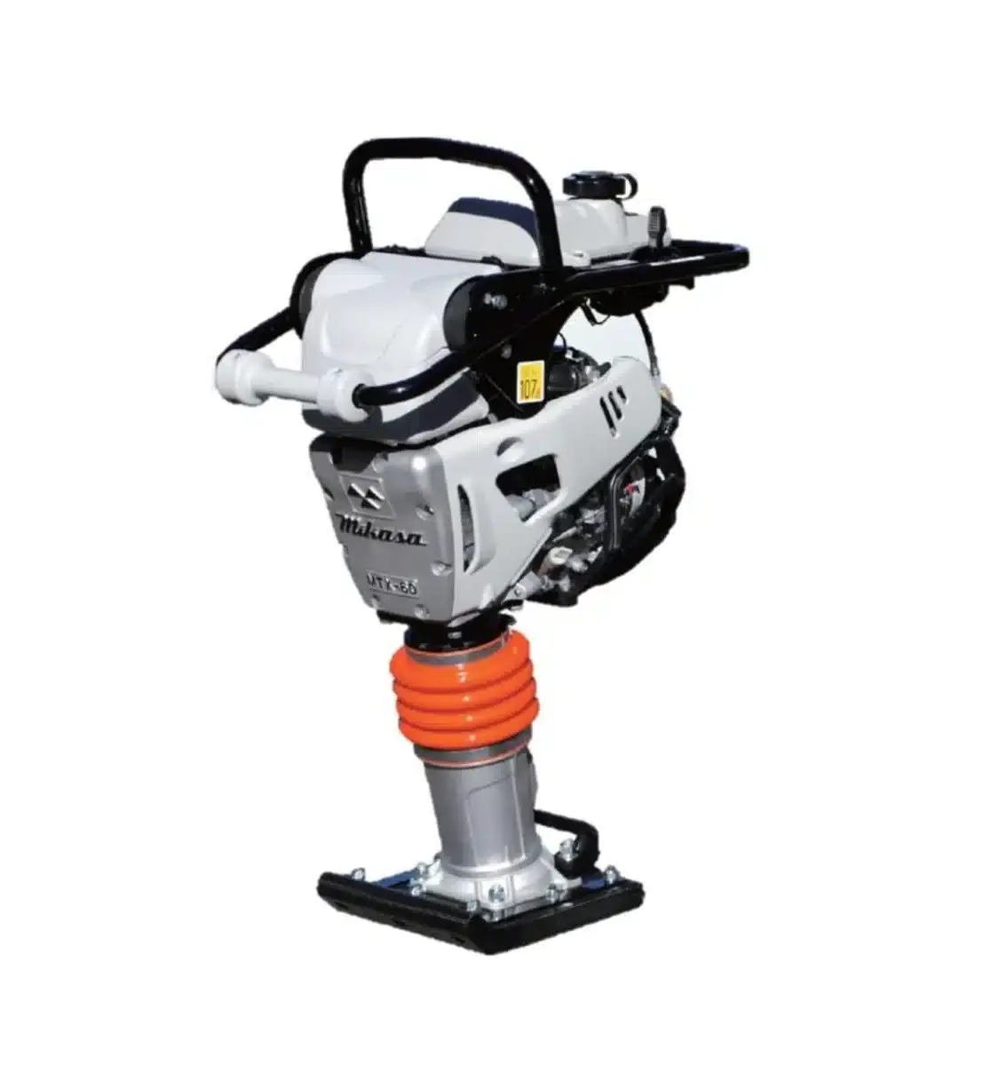 New Mikasa MTX60HD tamping rammer for sale featuring a Honda GX100 engine and VAS handle technology. Industrial-grade compaction equipment with diamond-standard performance.