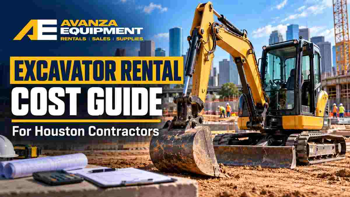Excavator Rental Cost Guide for Houston Contractors