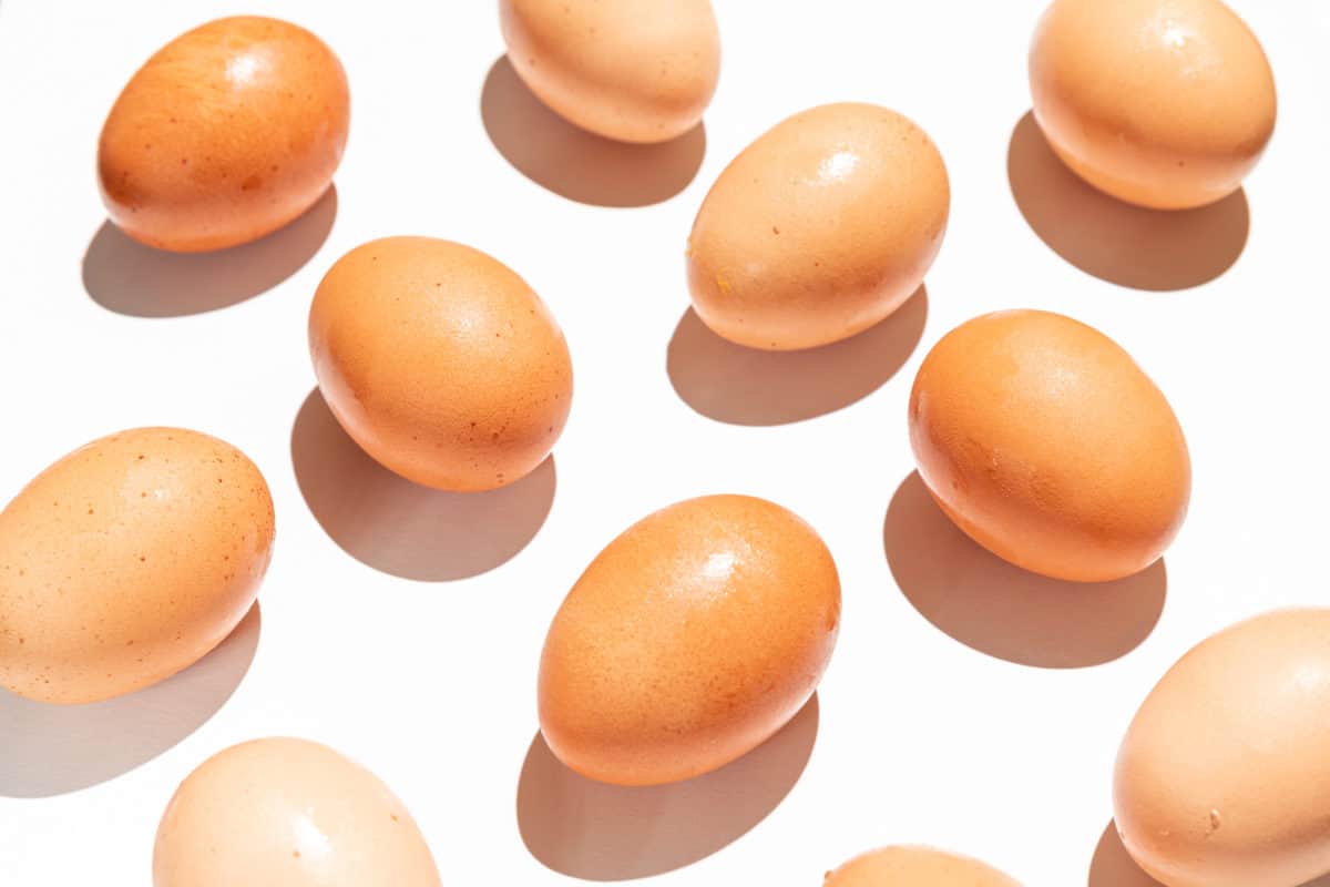 Farm Fresh Eggs for Making Pickled Eggs with Beets