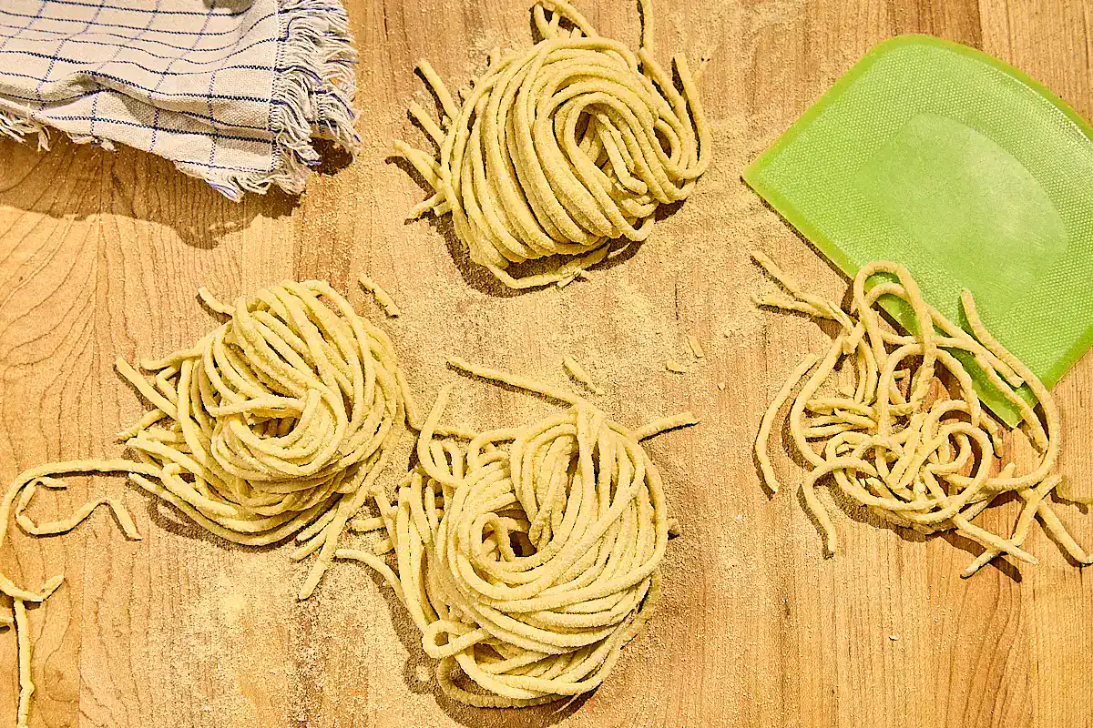 How to Make Bigoli Pasta at Home (Using a Pasta Machine)