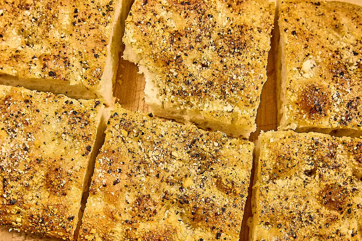 black pepper focaccia