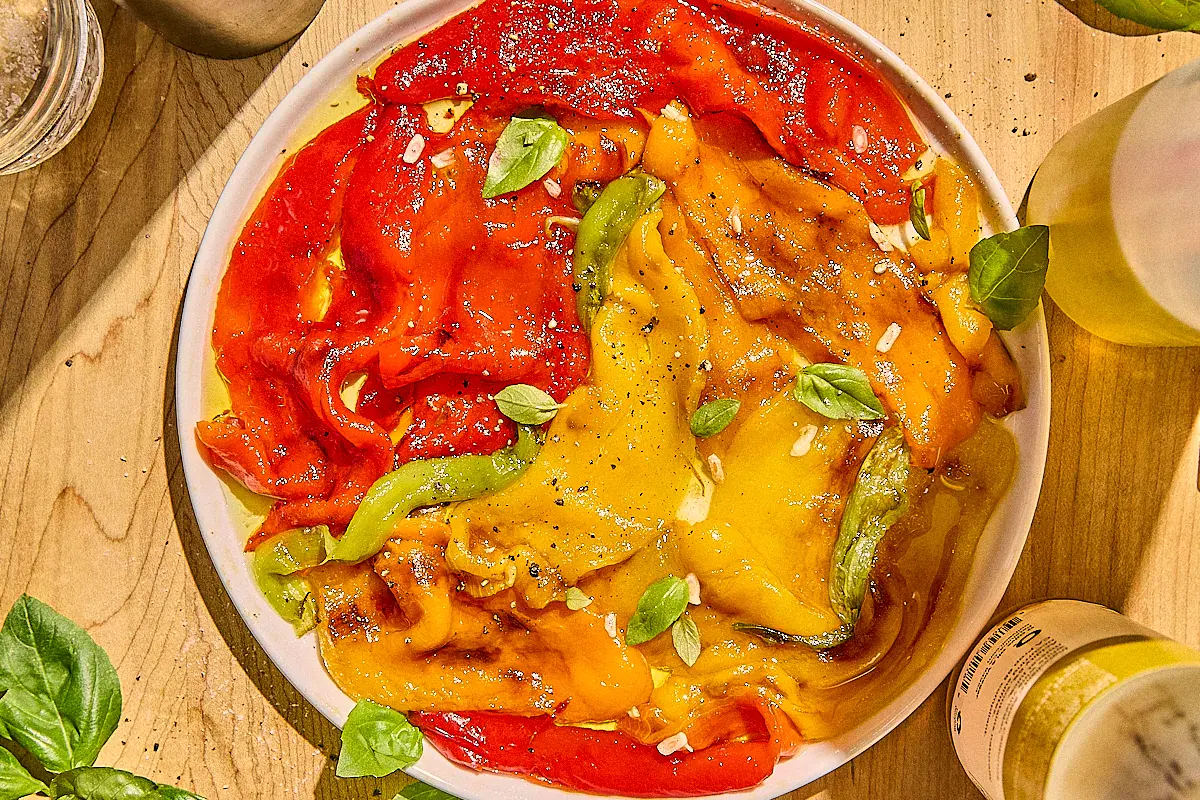 easy oven roasted peppers