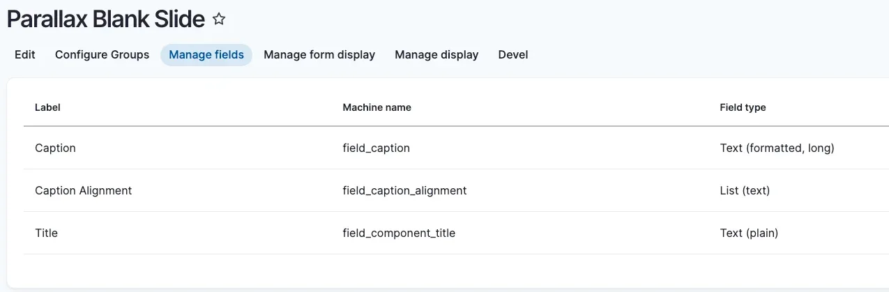 parallax blank slide