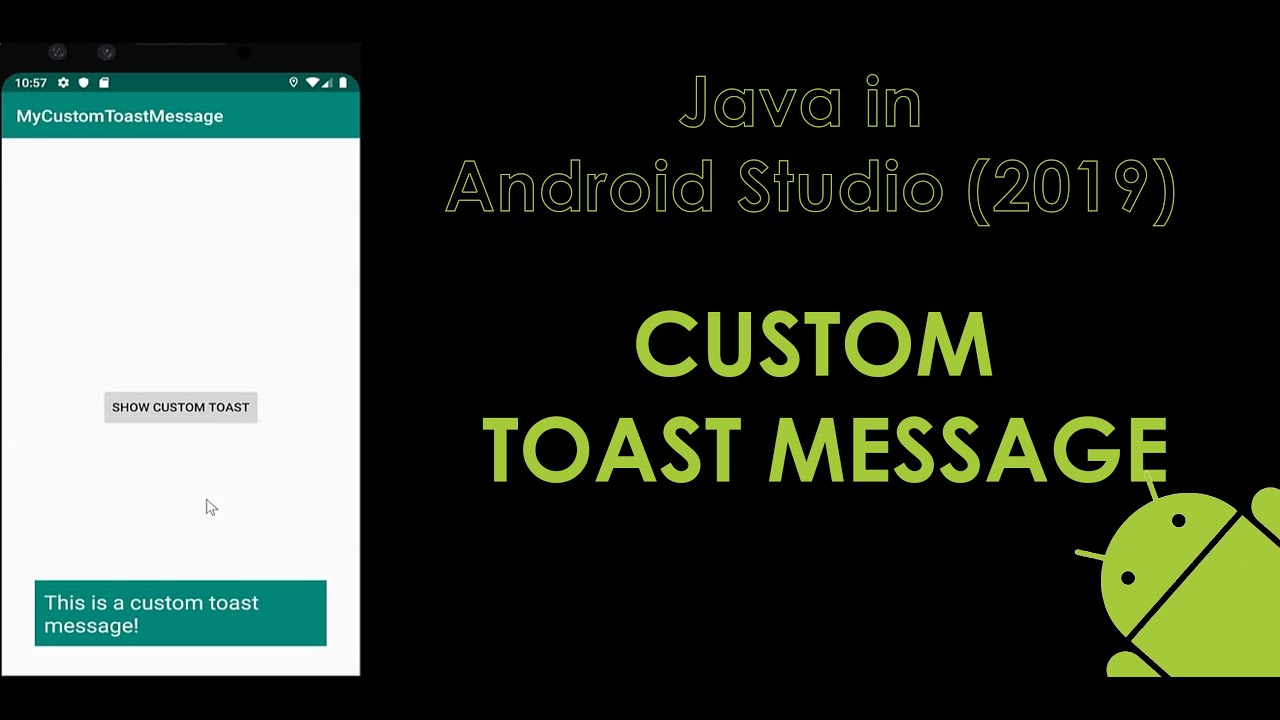 custom toast message in android using java