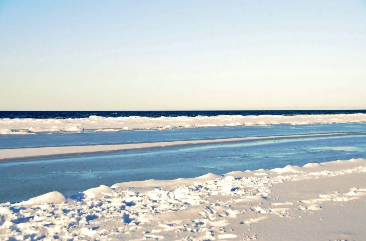 Riga, Latvia, Baltic Sea, Shoreline, Snow, Ice