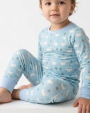 Bamboo Toddler Pajama Set | Silly Goose Gingham Vintage Blue
